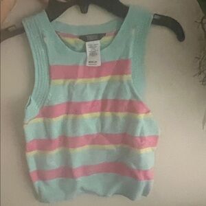 Vibrant Striped Kids Tank Top